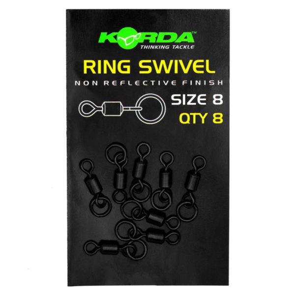 Korda Ring Swivels Size 8 - 8 pcs